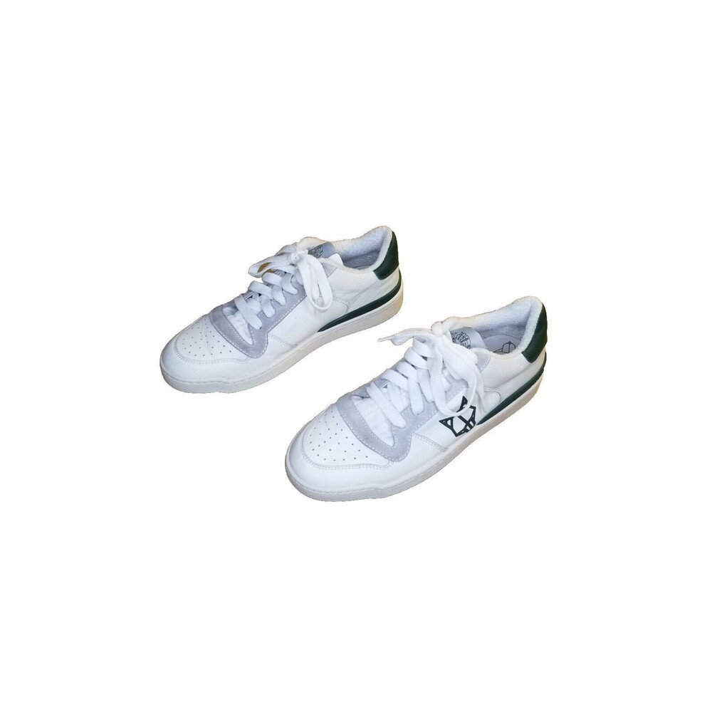 Naked Wolfe Ravenn Sneakers Women's Size 39 US 9 White Leather Green $280 MSRP - Picture 3 of 6